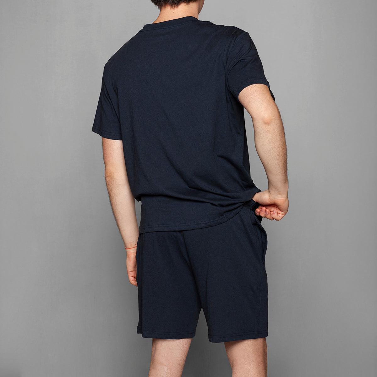 Monarch - Pijama Hombre Abotonado Short Azul