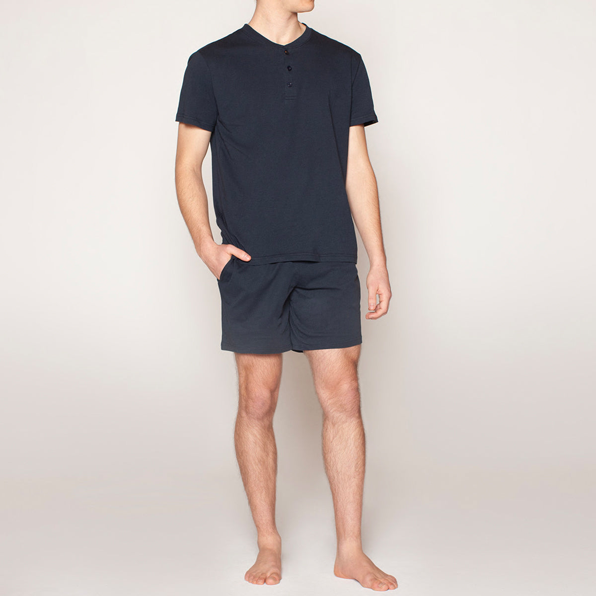 Monarch - Pijama Hombre Abotonado Short