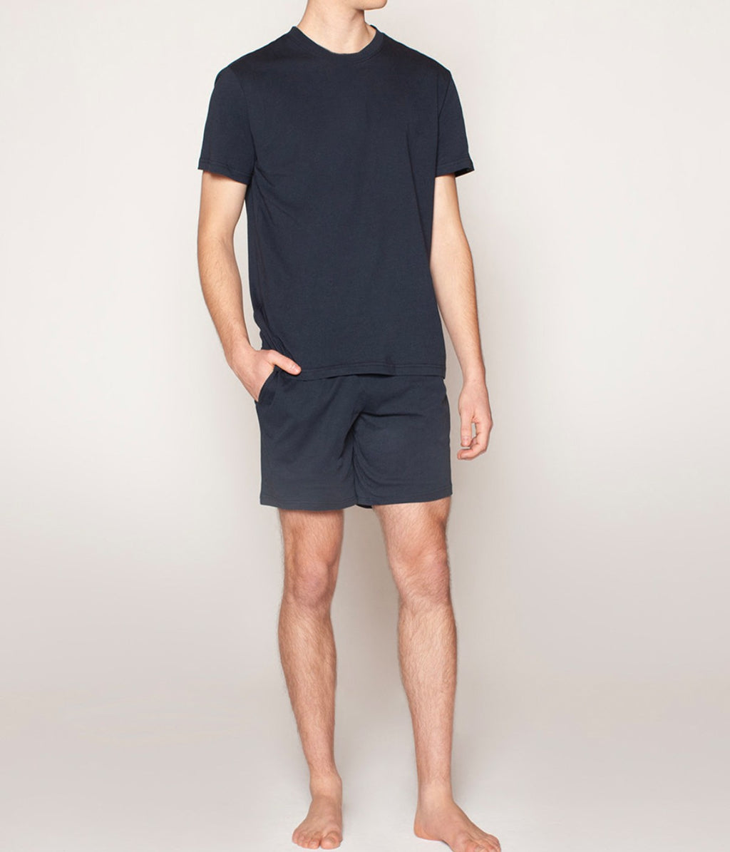 Monarch - Pijama Hombre Cuello Redondo Azul