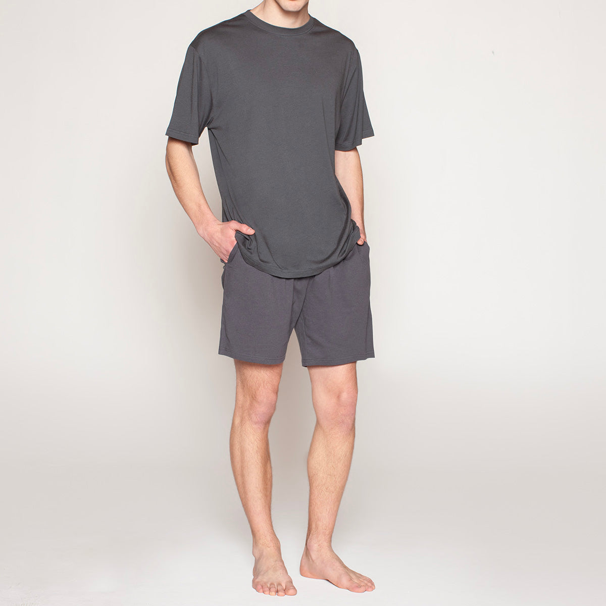Monarch - Pijama Hombre Cuello Redondo Marengo