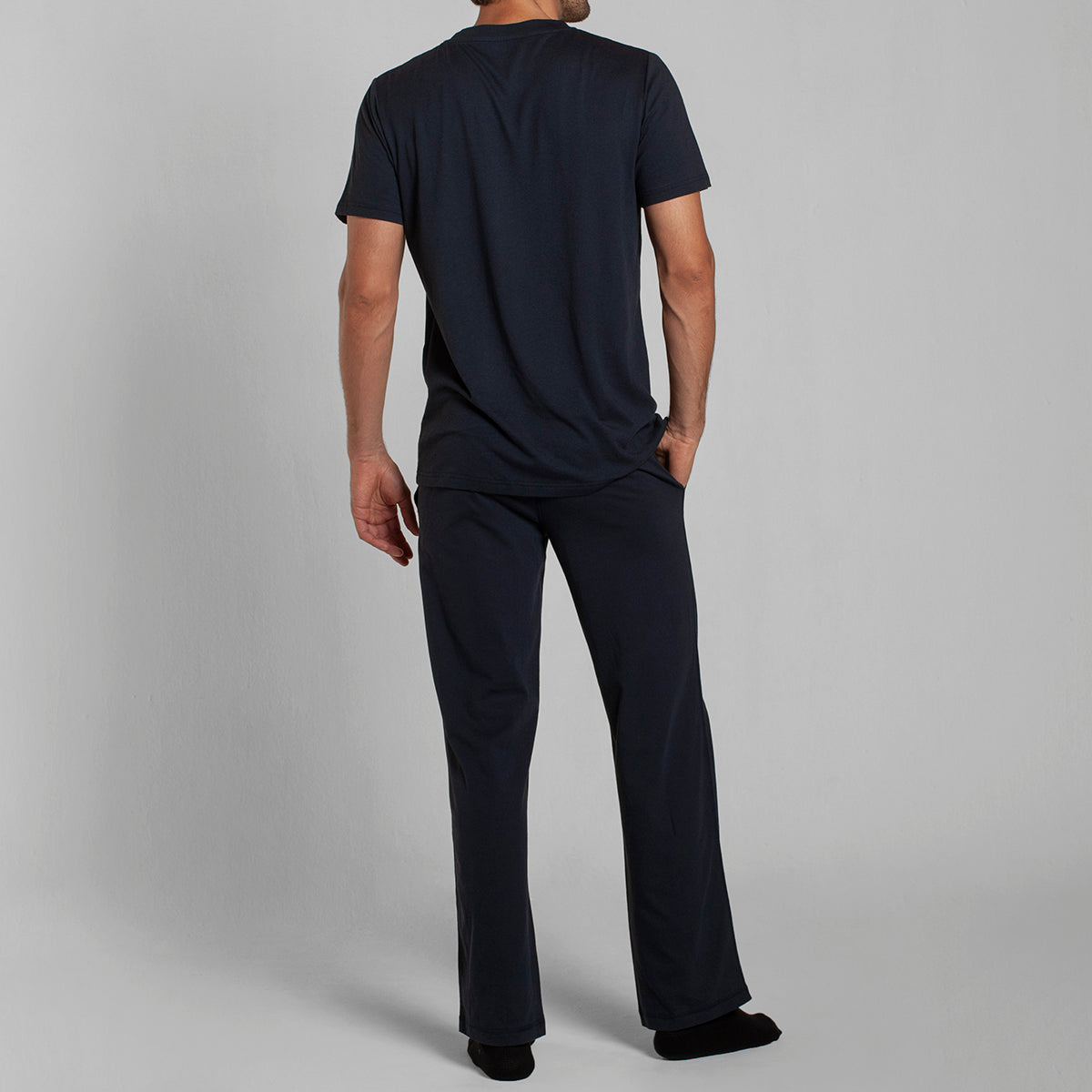 Monarch - Pijama Algodón/Modal Manga Corta Pantalon Lazo