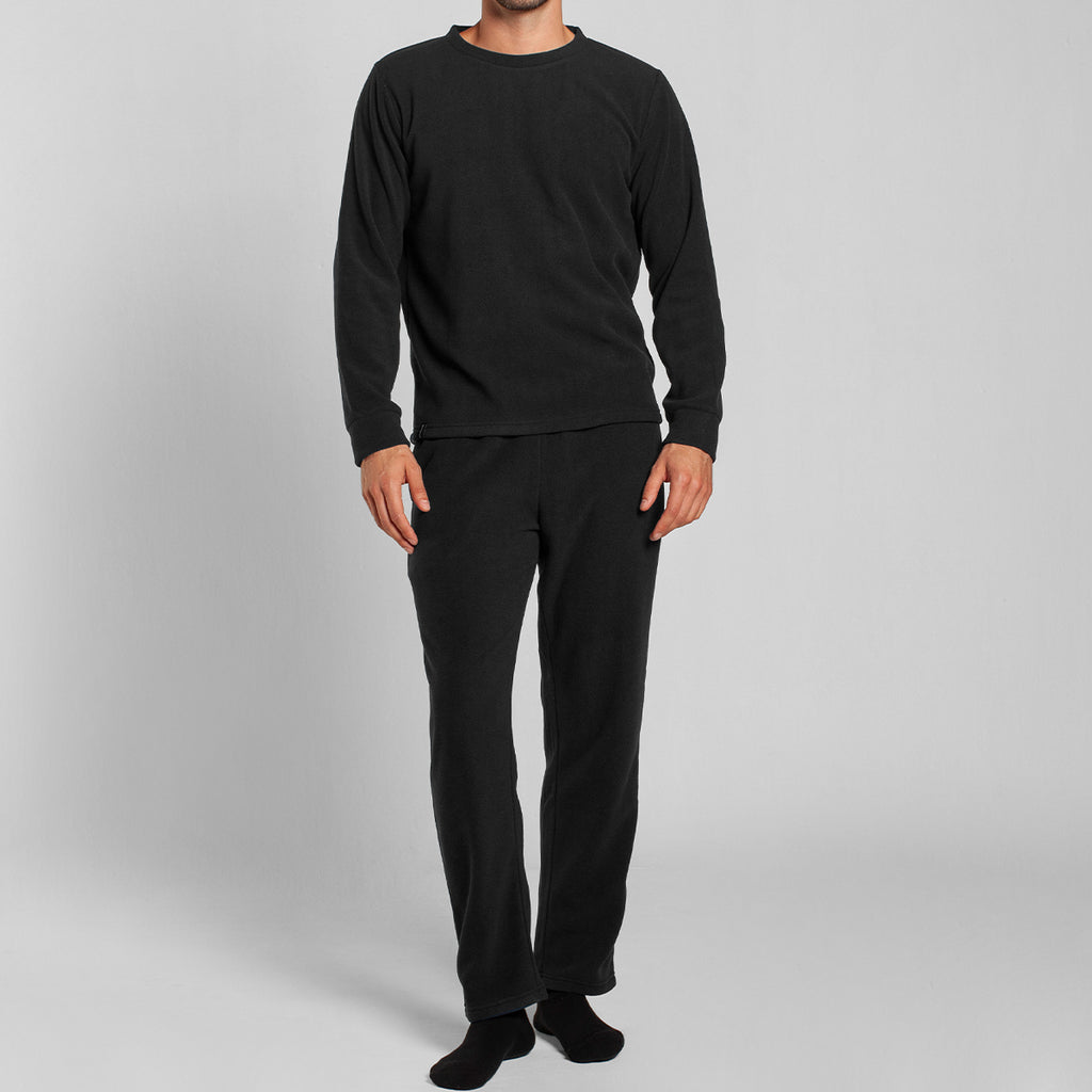 Monarch - Pijama Polar Manga Larga Pantalon Liso
