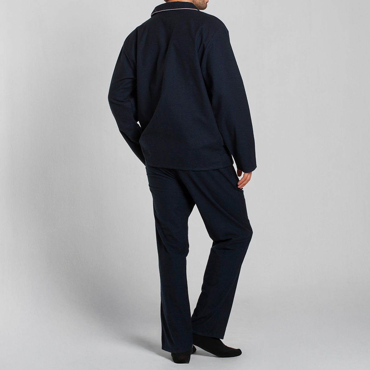 Monarch - Pijama Franela Manga Larga Pantalon Liso