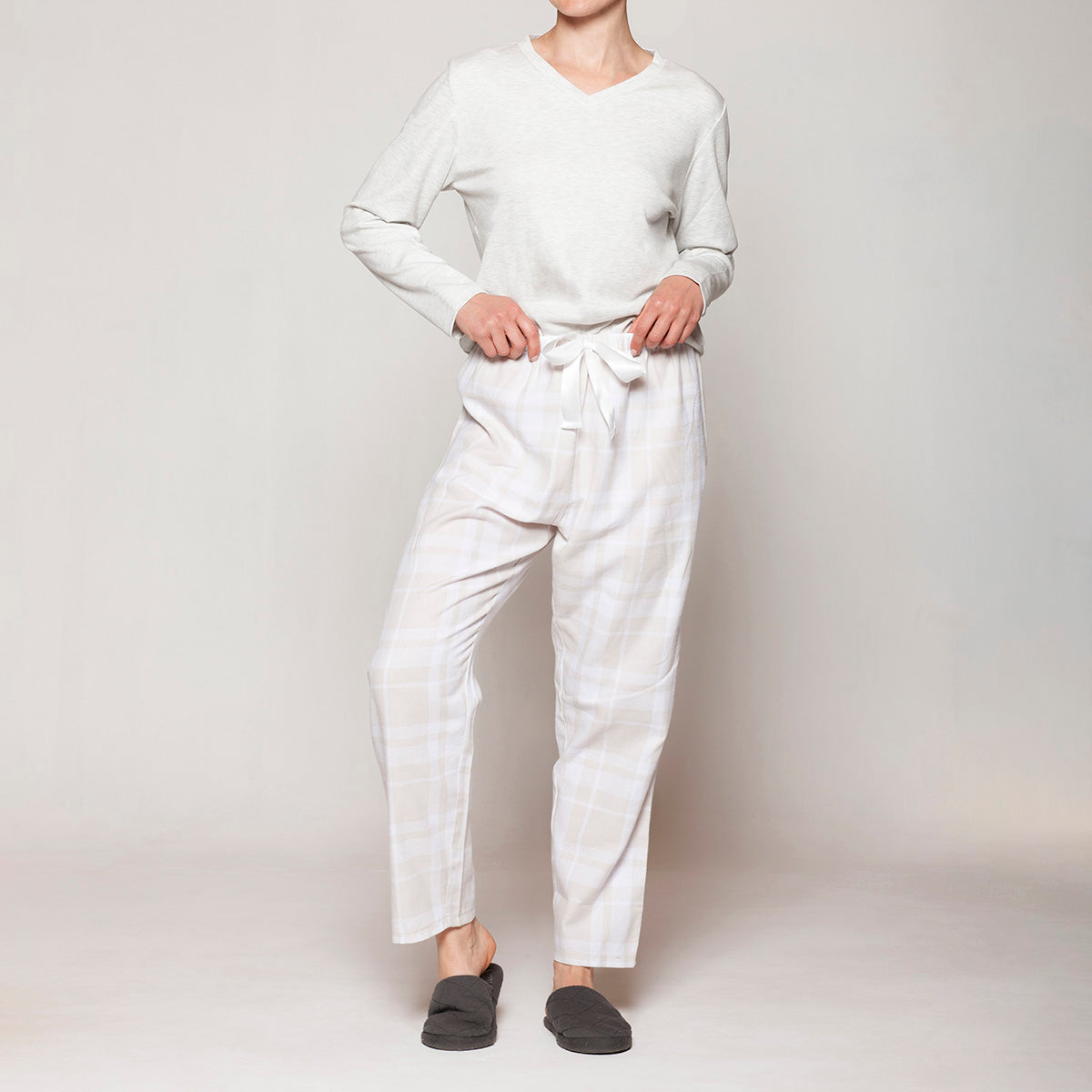 Monarch - Pijama Mujer Algodón Cuello V