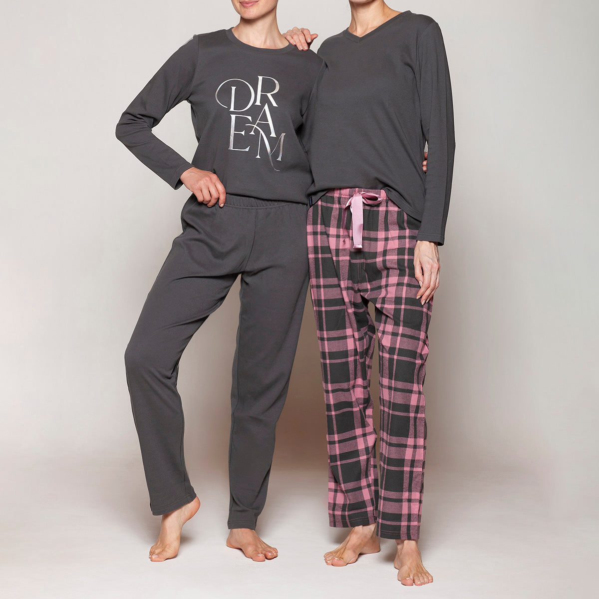 Monarch - Pijama Mujer Algodón Cuello Redondo