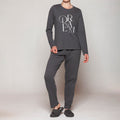 Monarch - Pijama Mujer Algodón Cuello Redondo