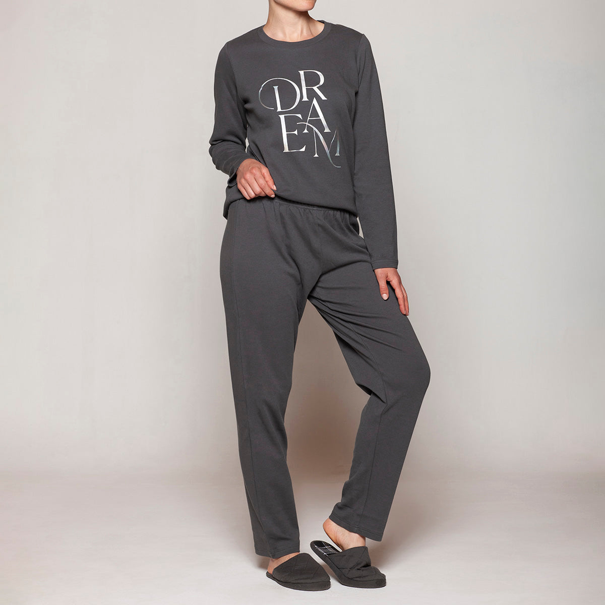 Monarch - Pijama Mujer Algodón Cuello Redondo
