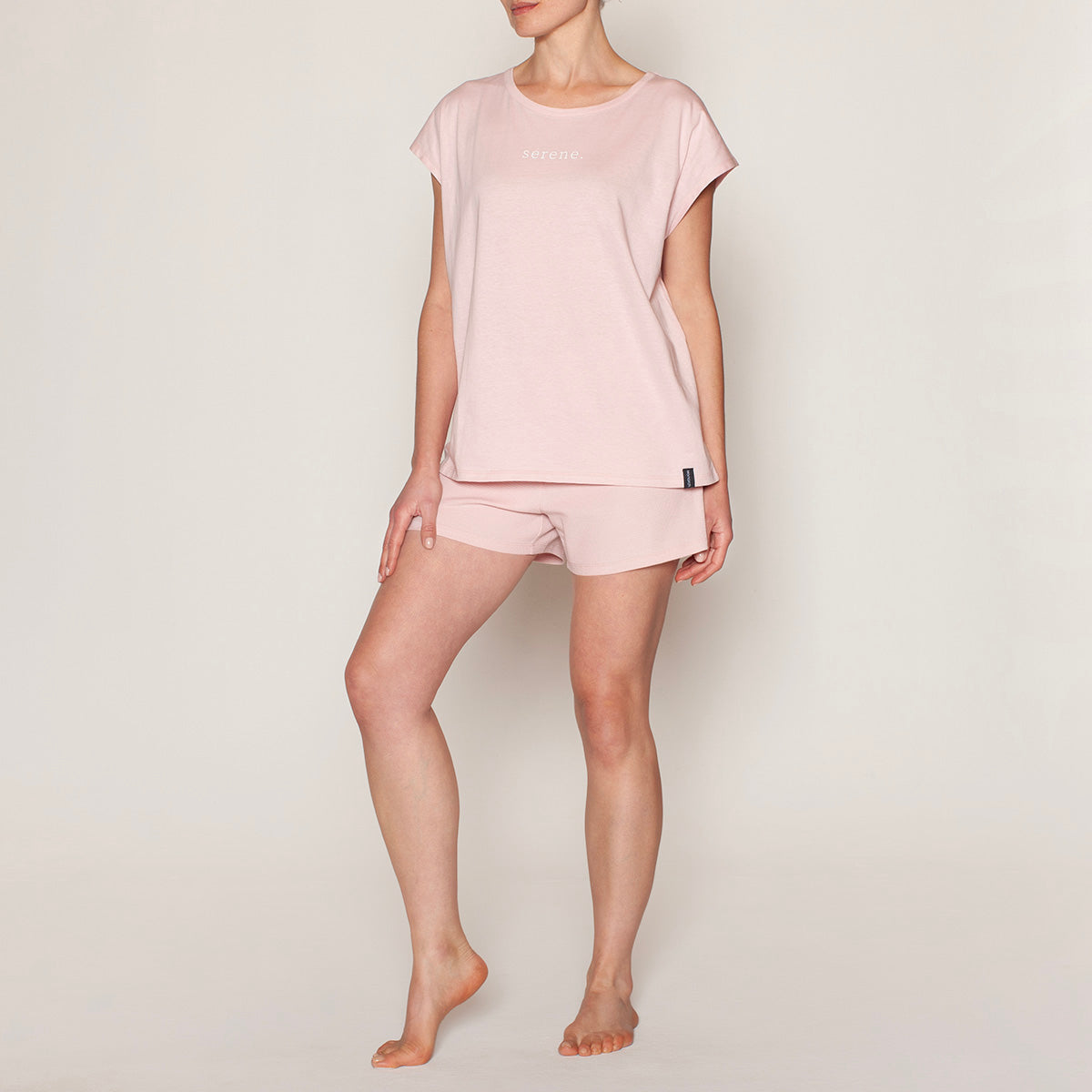 Monarch - Pijama Mujer Polera + Short Rosado