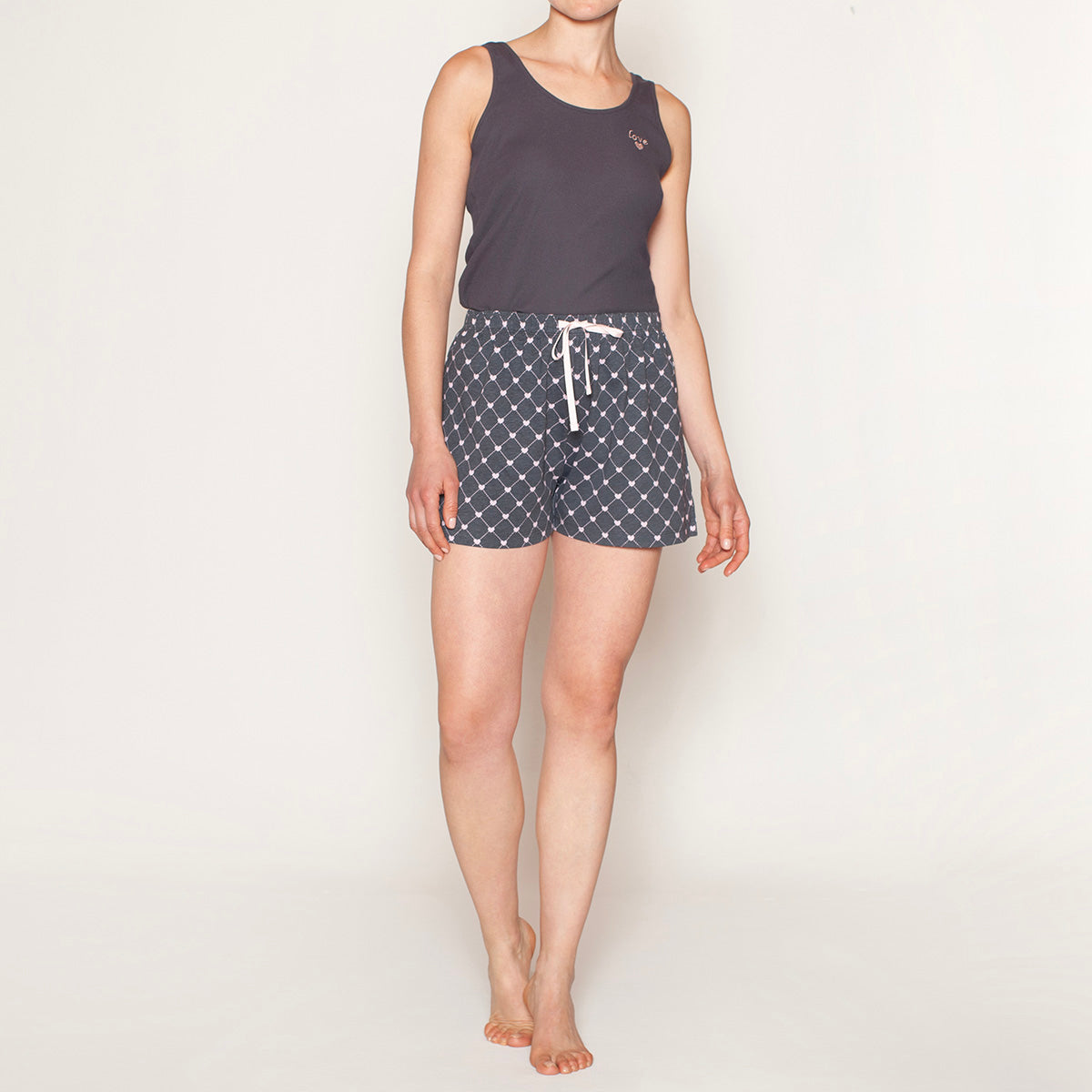 Monarch - Pijama Mujer Musculosa Grey