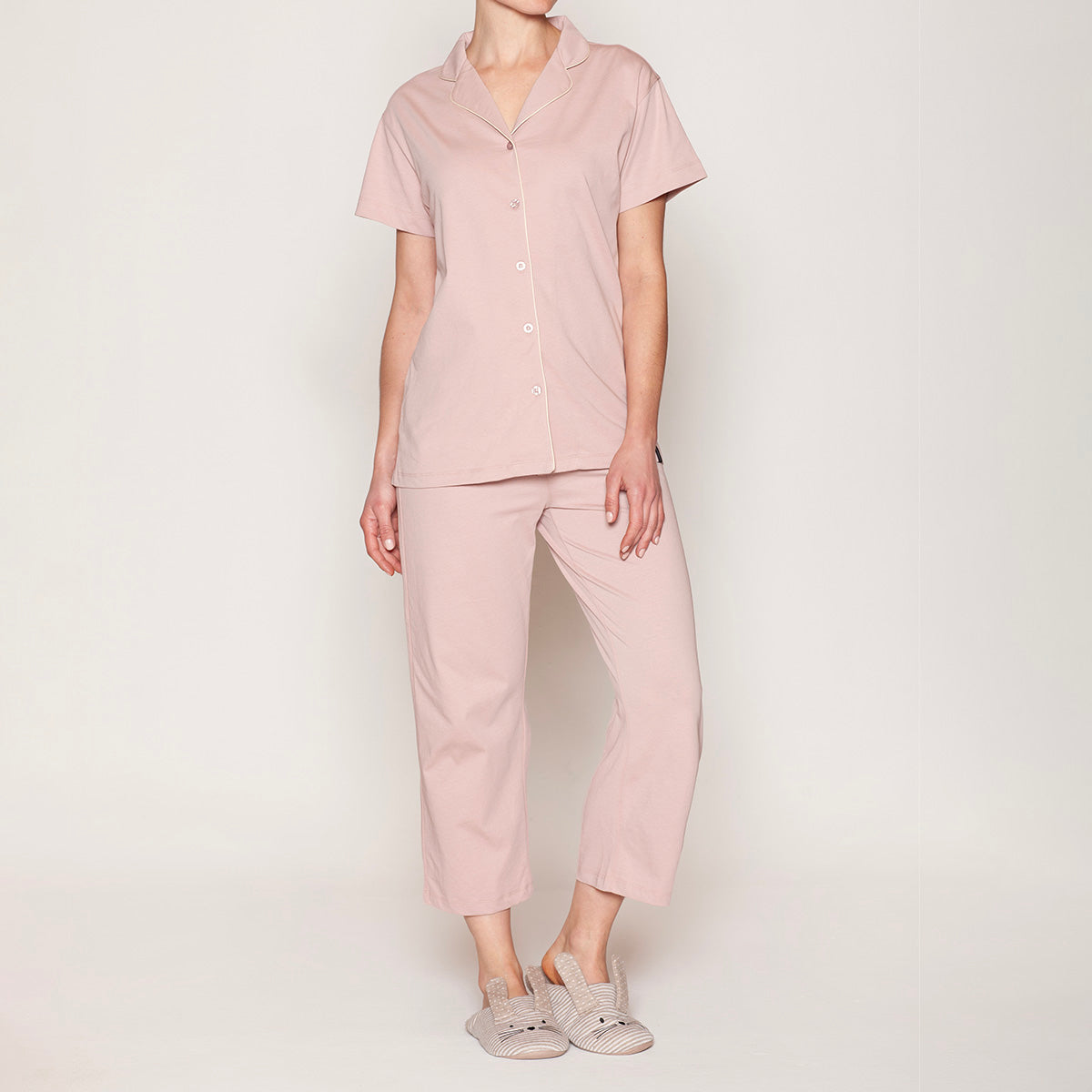 Monarch - Pijama Mujer Abotonado Rosado