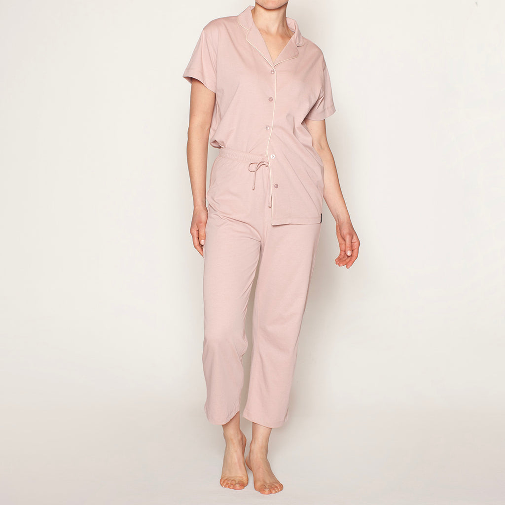 Monarch - Pijama Mujer Abotonado Rosado