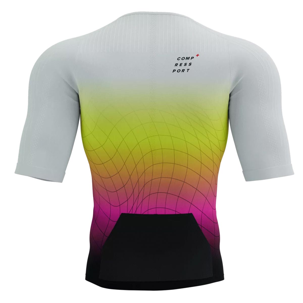 Compressport - Polera Triatrlón Hombre Postural Aero Blanco