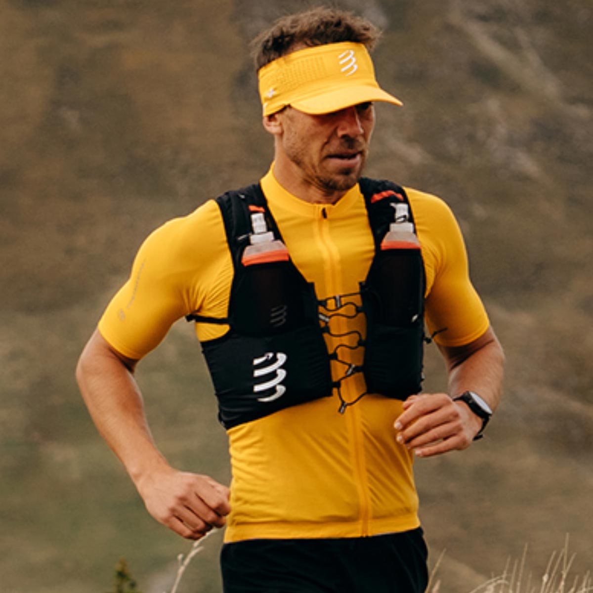 Compressport - Polera Trail Racing Postural SS Naranja