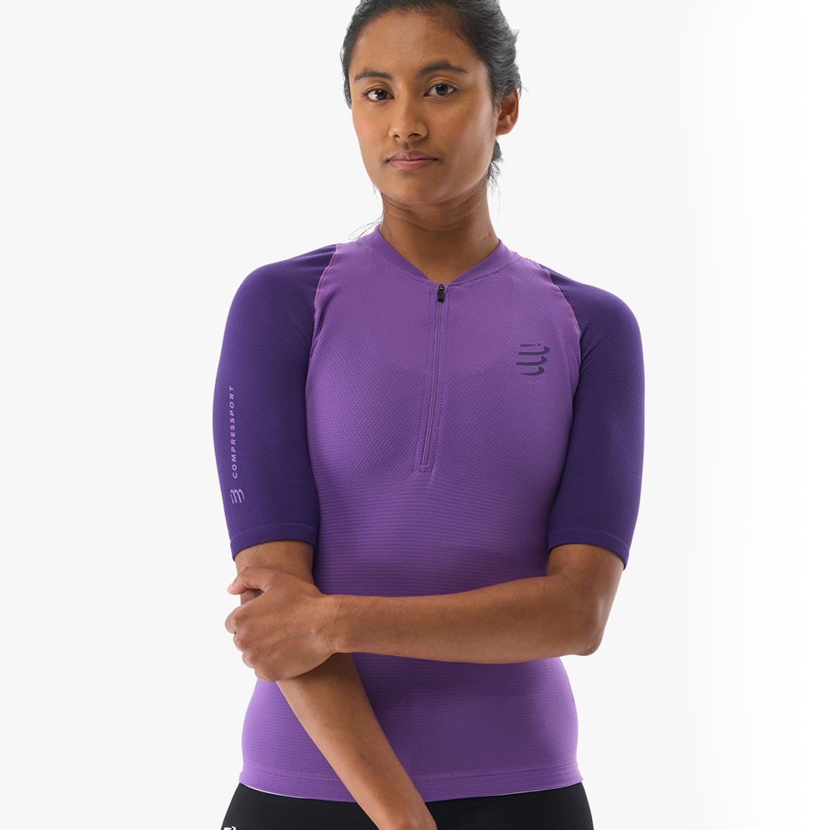 Compressport - Polera Trail Racing Postural SS Morado