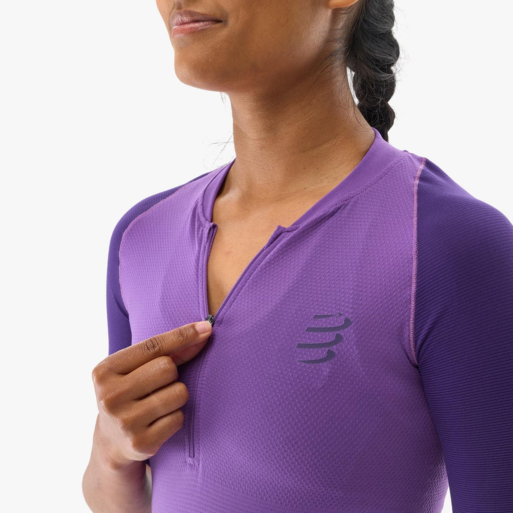 Compressport - Polera Trail Racing Postural SS Morado