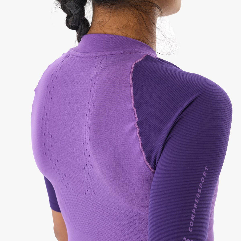 Compressport - Polera Trail Racing Postural SS Morado