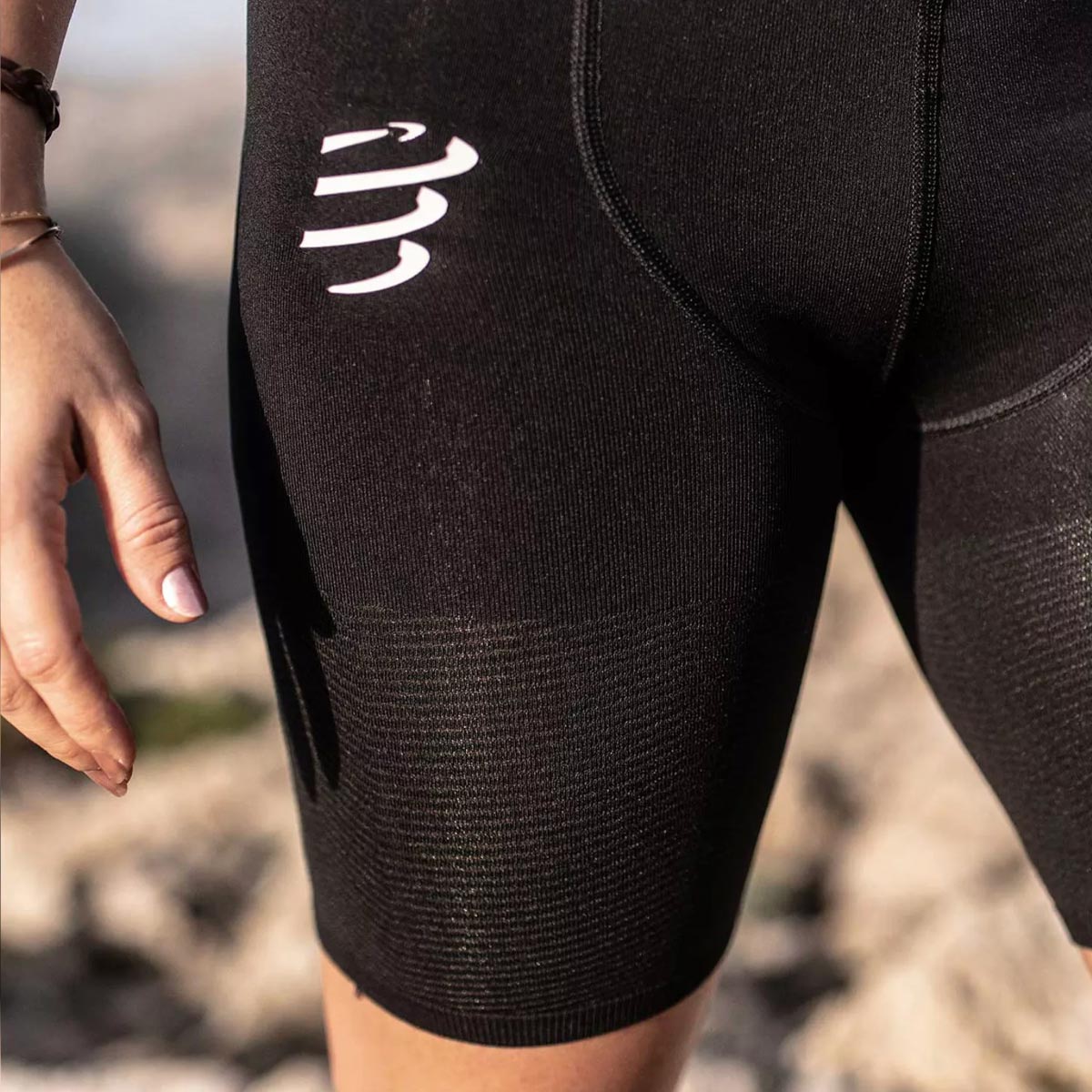 Compressport - Short Mujer Run Under Control Black