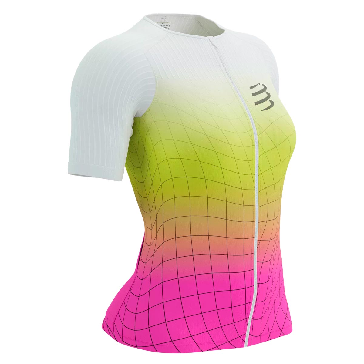 Compressport - Polera Triatrlón Mujer Postural Aero Blanco