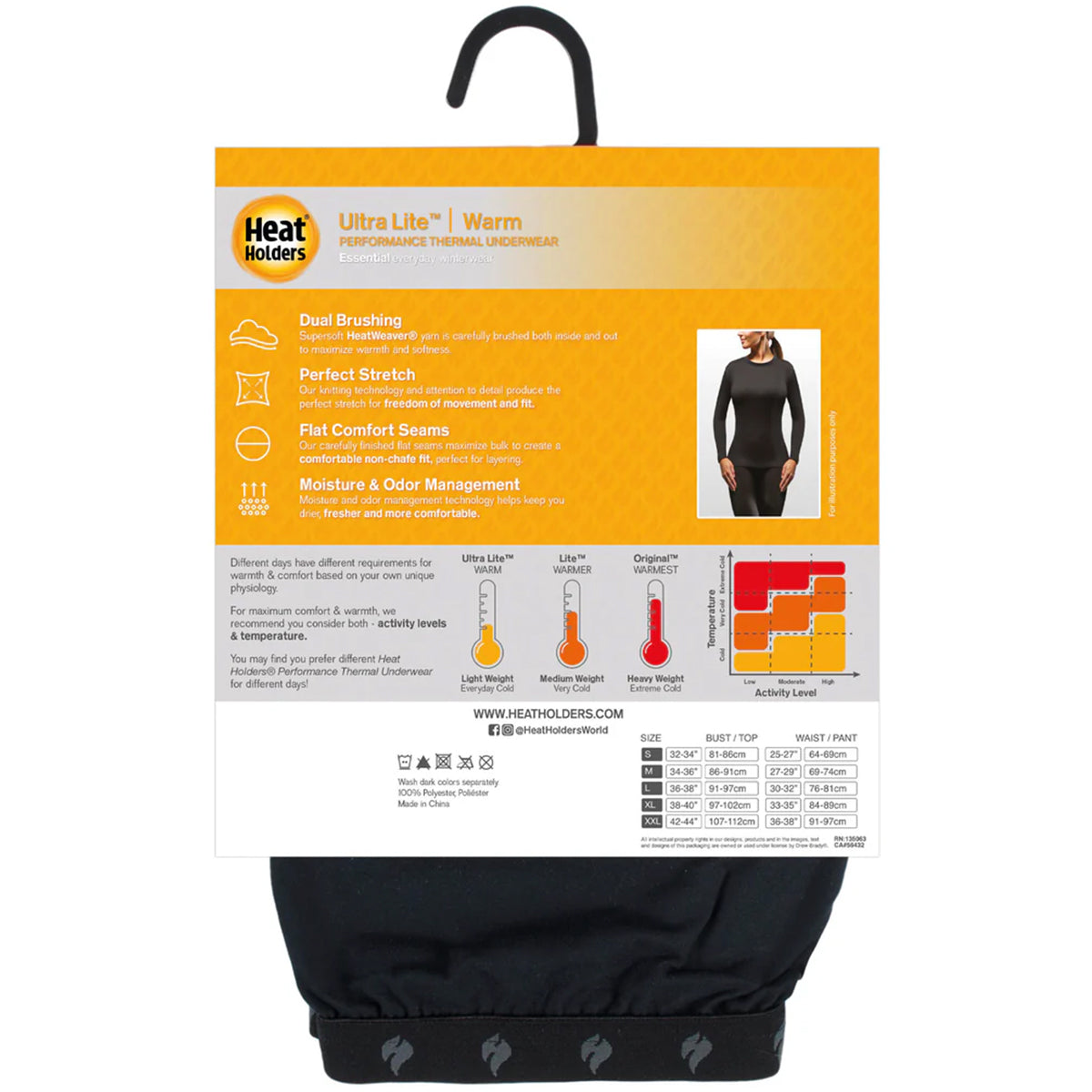 Heat Holders - Leggings Primera Capa Térmica Ultra Lite Mujer