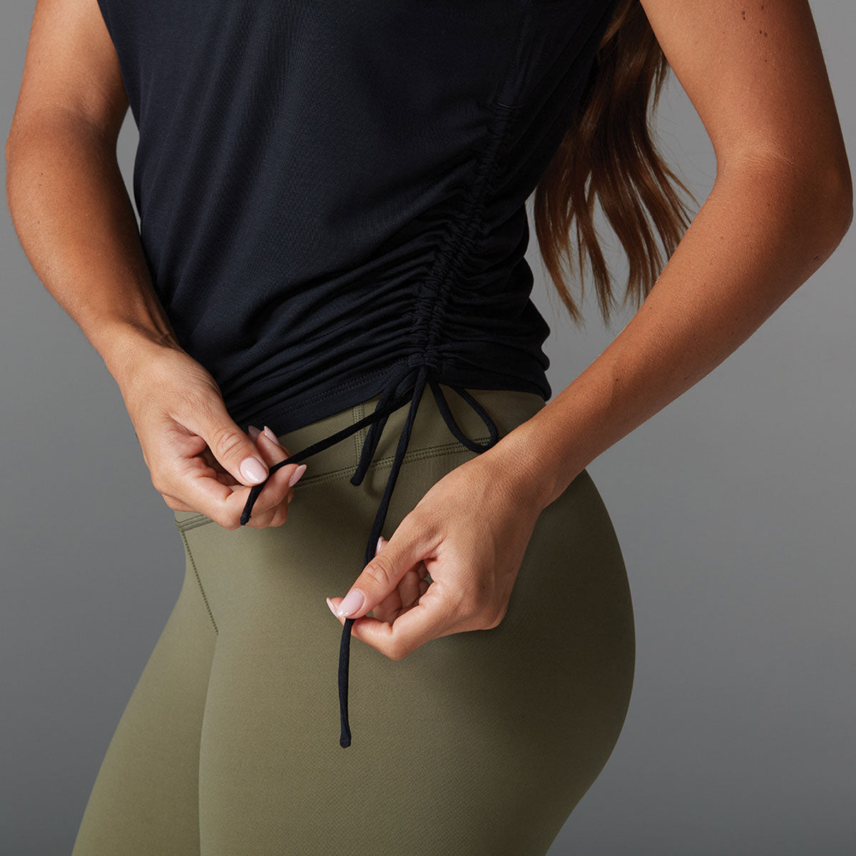 Tavi - Polera Crop Side Tie Tank