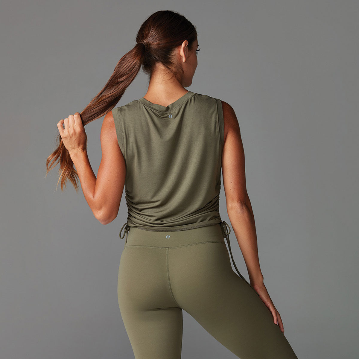 Tavi - Polera Crop Side Tie Tank