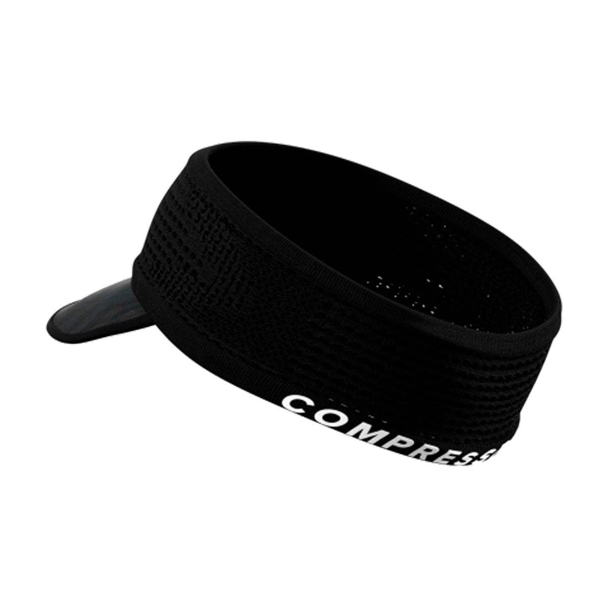 Compressport - Visera Headband Spiderweb Negra
