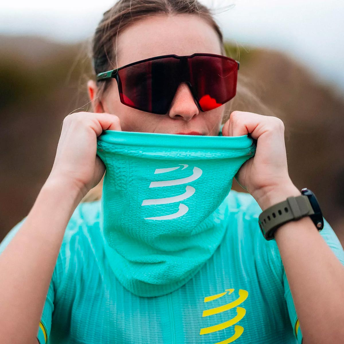 Compressport - Cuello 3D Thermo UltraLight Azul