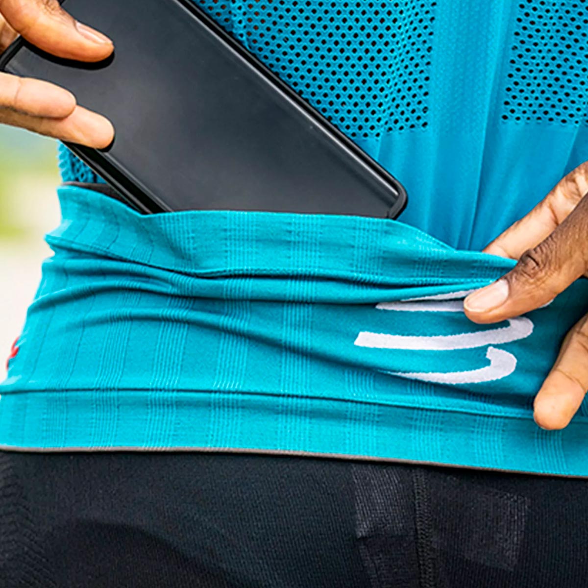 Compressport - Cinturón de Competencia Azul/Esmeralda