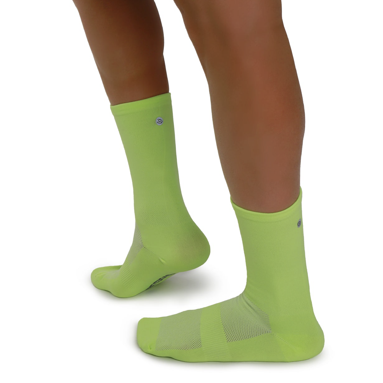 Socks Lab - Calcetín Compresión Performance Crew Fluor