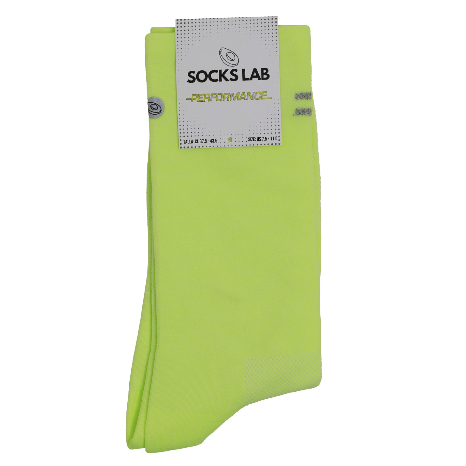 Socks Lab - Calcetín Compresión Performance Crew Fluor