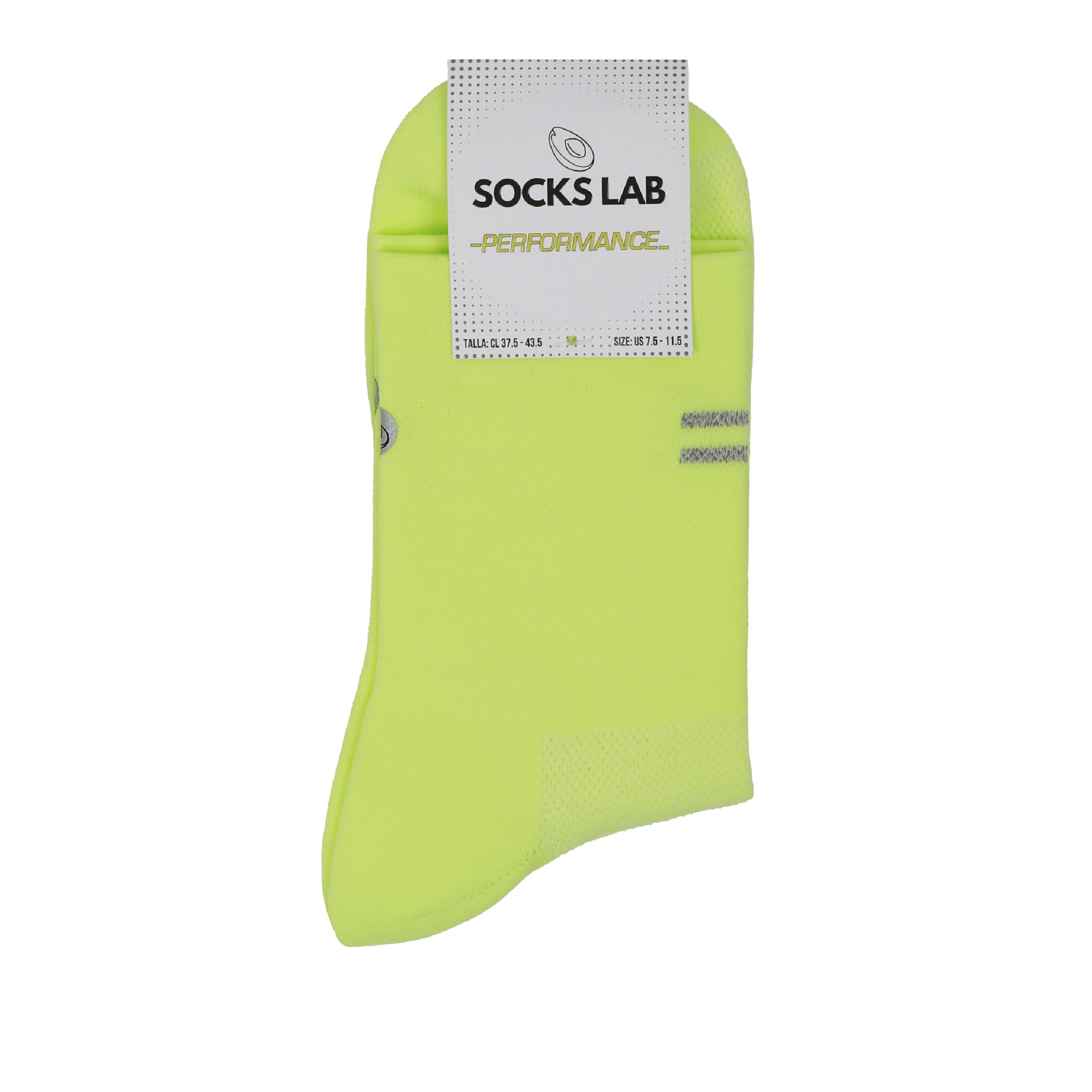 Socks Lab - Calcetín Compresión Performance Quarter Fluor