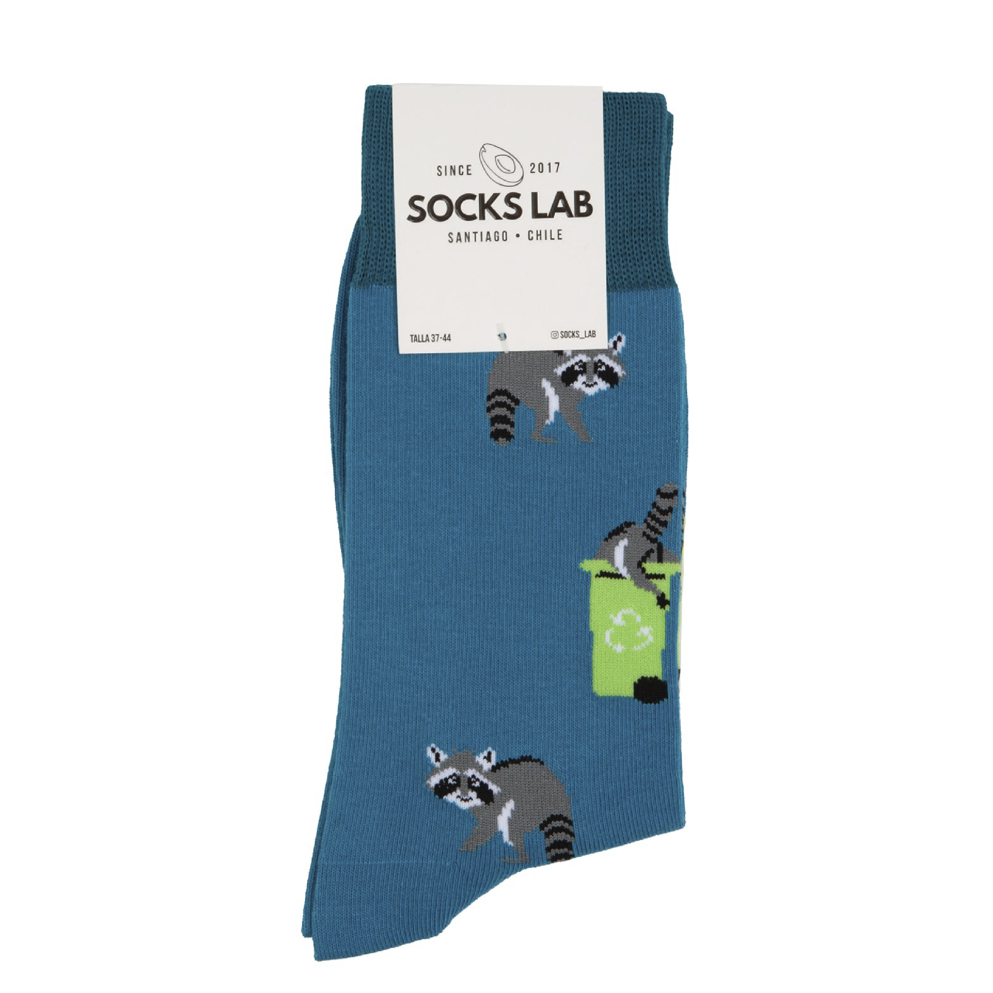 Socks Lab - Calcetín Algodón Peinado Mapache