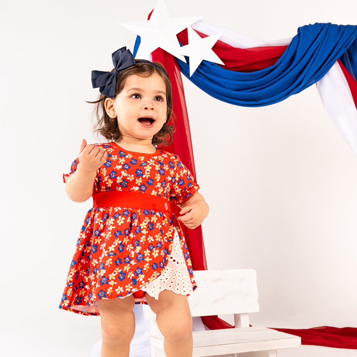Bambino - Vestido Body Algodón Traje Típico Huasita