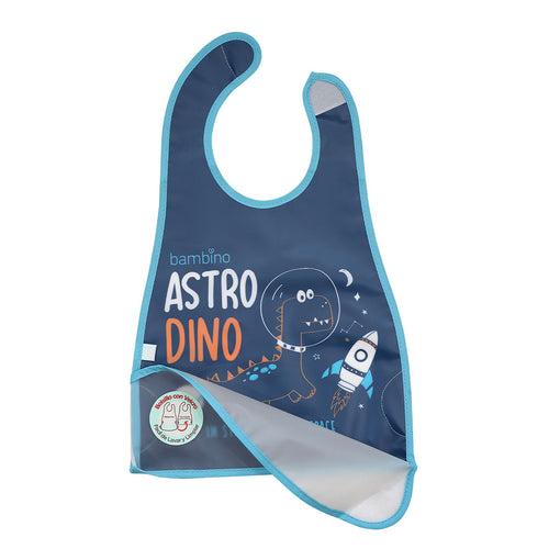 Bambino - Babero de Alimentación Dino Azul