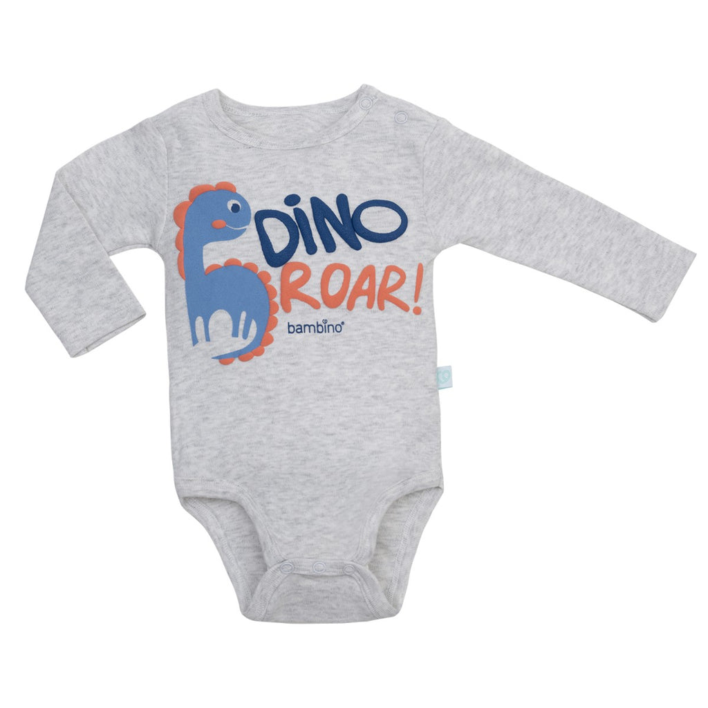 Bambino - Set 2 Body Manga Larga Dinosaurio