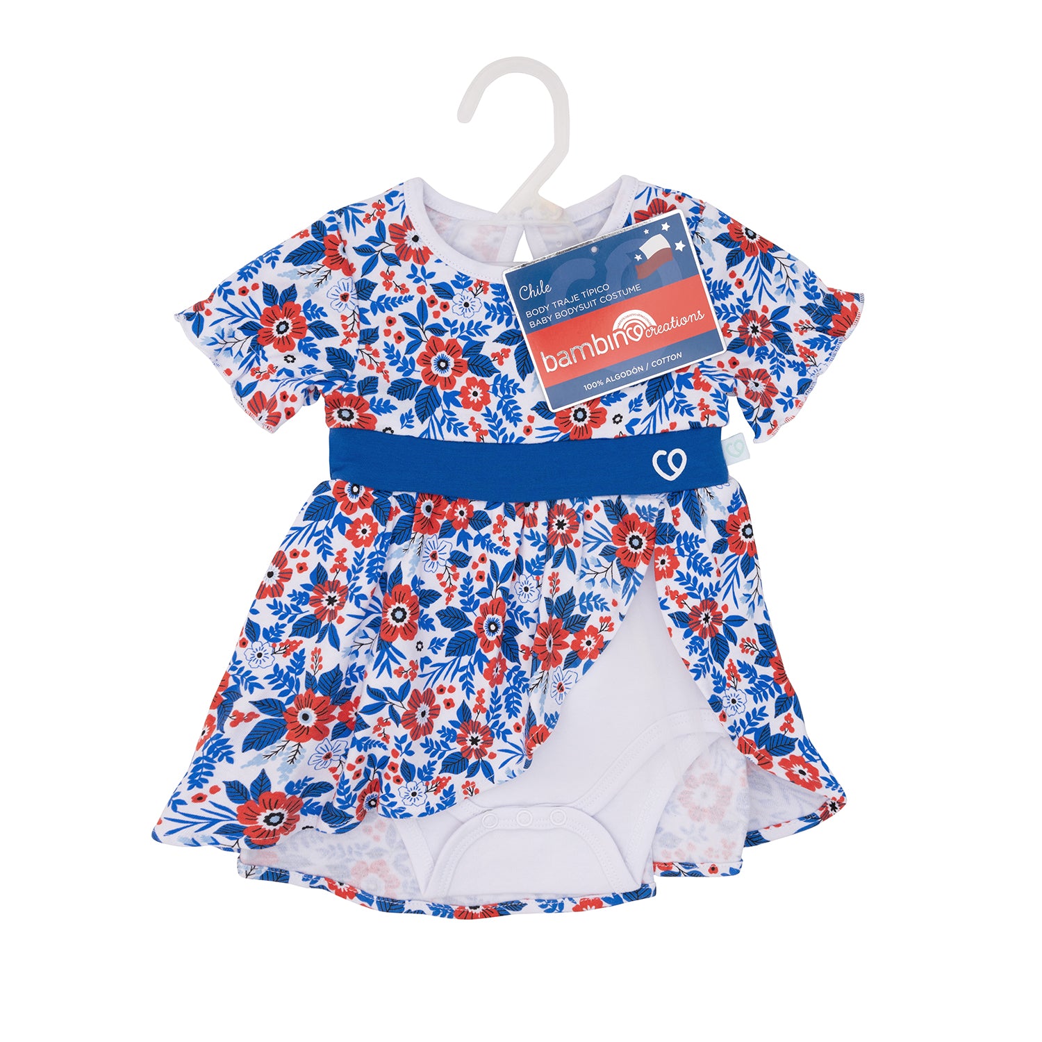 Bambino - Vestido Body Algodón Flor