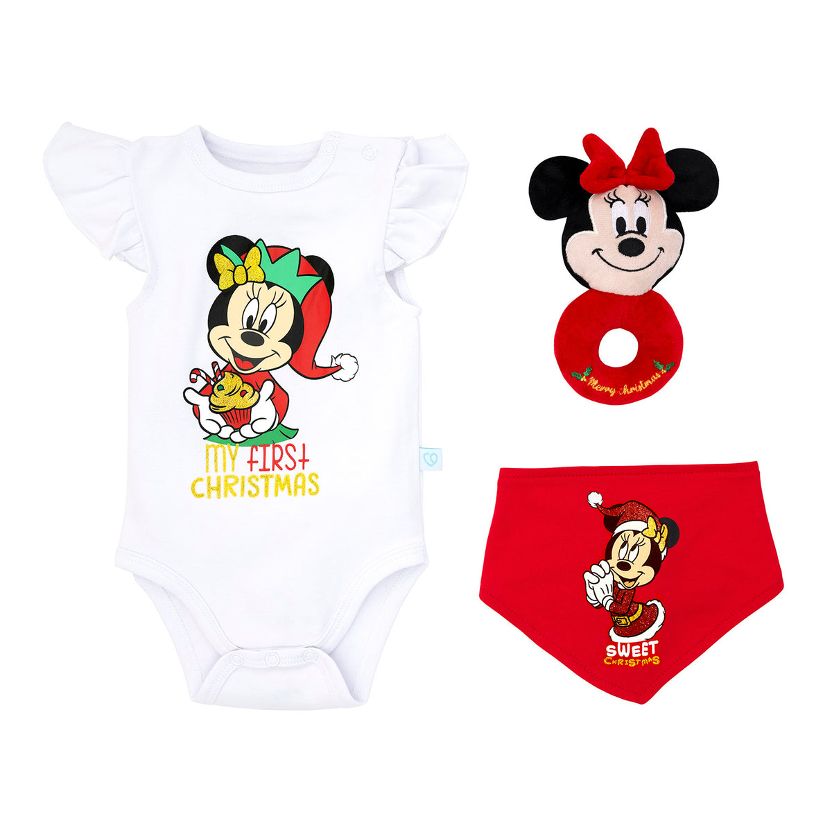 Bambino - Set 3 Piezas Minnie ¡Especial Navidad🎄🎅🏻!