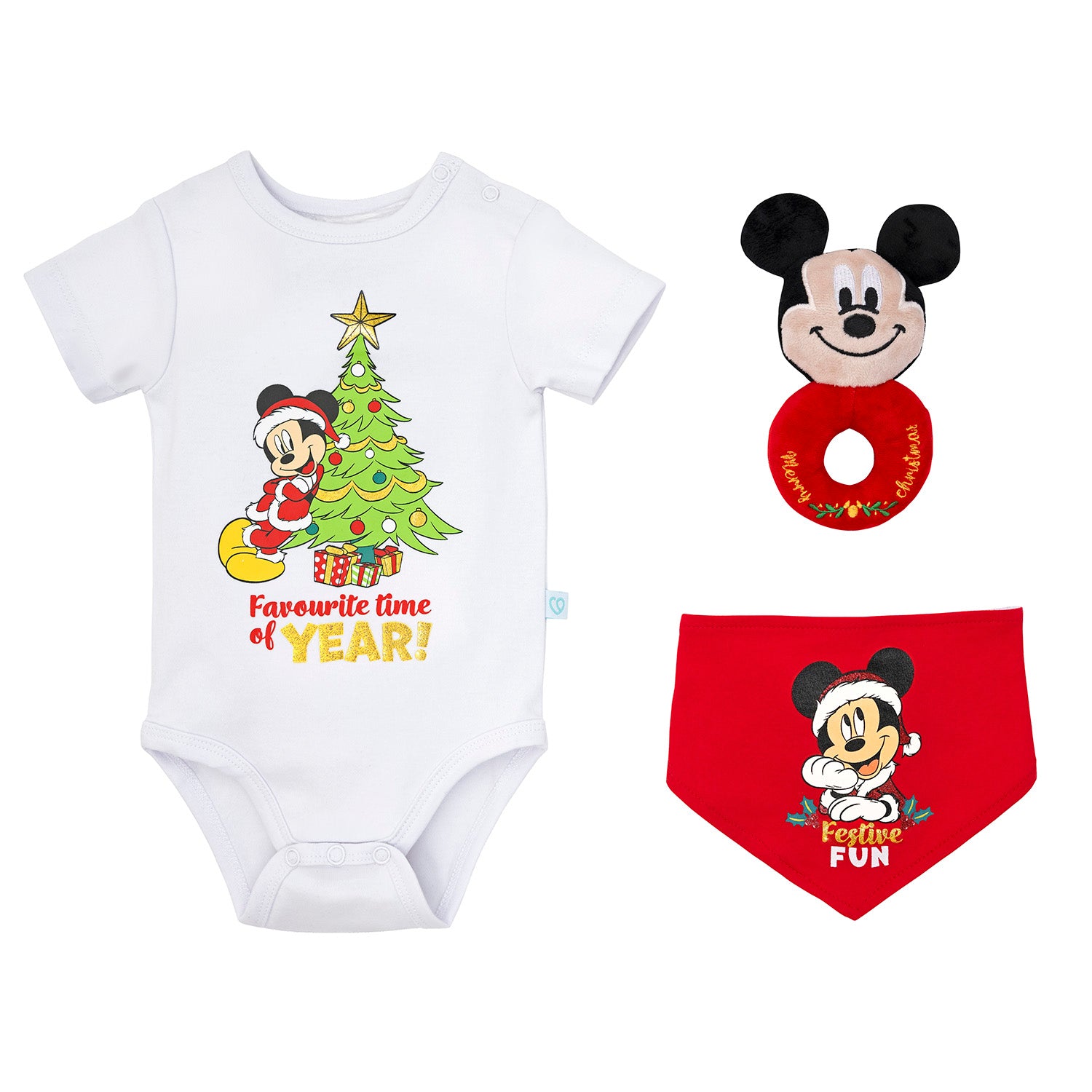 Bambino - Set 3 Piezas Mickey ¡Especial Navidad!