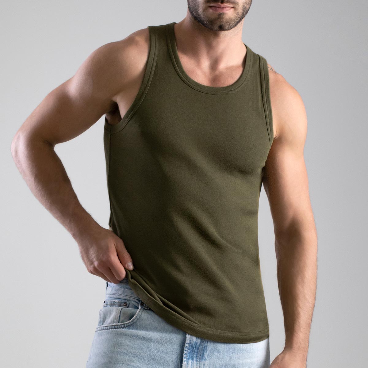 Tais - Camiseta Musculosa Hombre Algodón