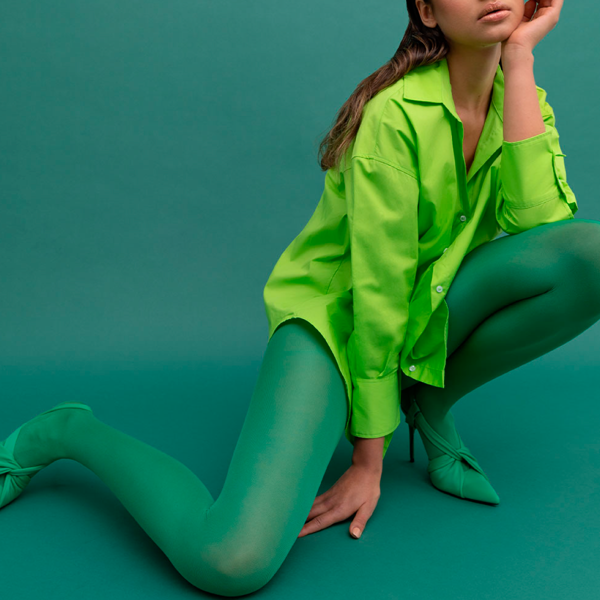 Monarch - Panty Opaca Verde