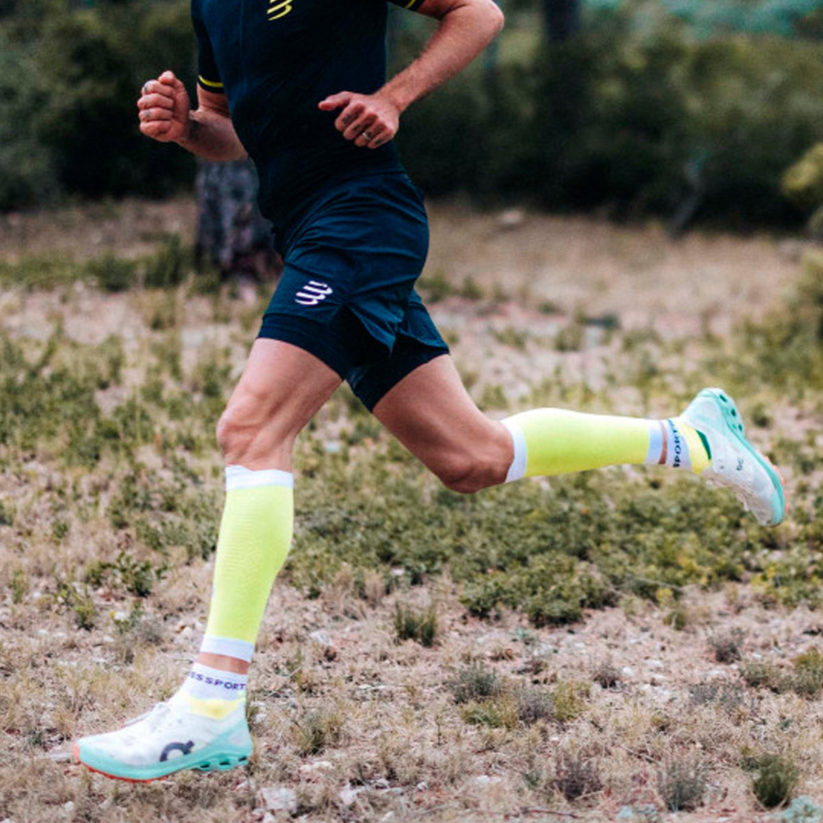 Compressport - Calcetín Ultra Trail Low Amarillo