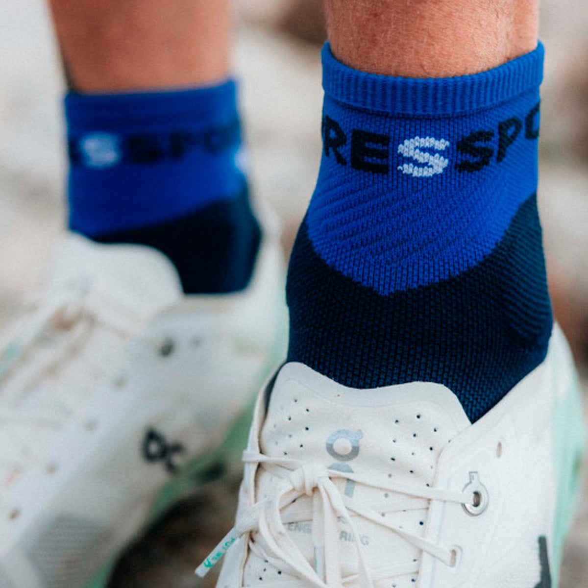 Compressport - Calcetín Ultra Trail Low Azul