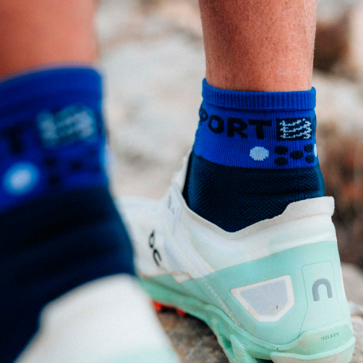 Compressport - Calcetín Ultra Trail Low Azul
