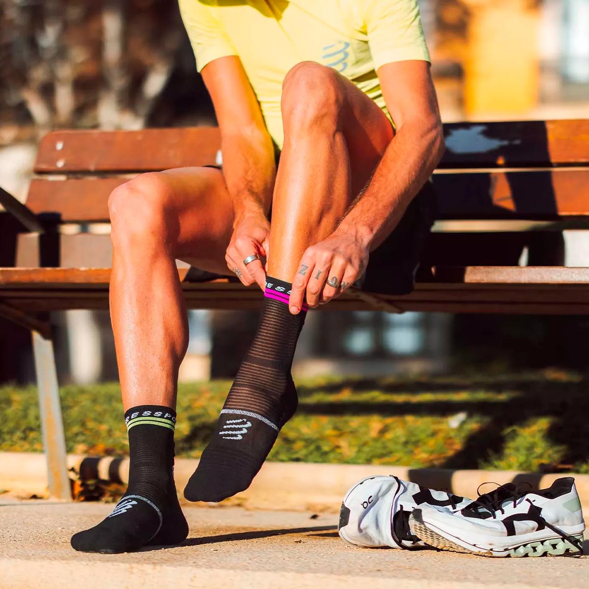 Compressport - Calcetín Pro Marathon Socks V2.0 Black