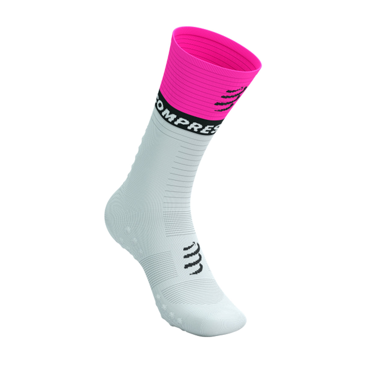 Compressport - Calcetín Mid Compression V2.0 Blanco