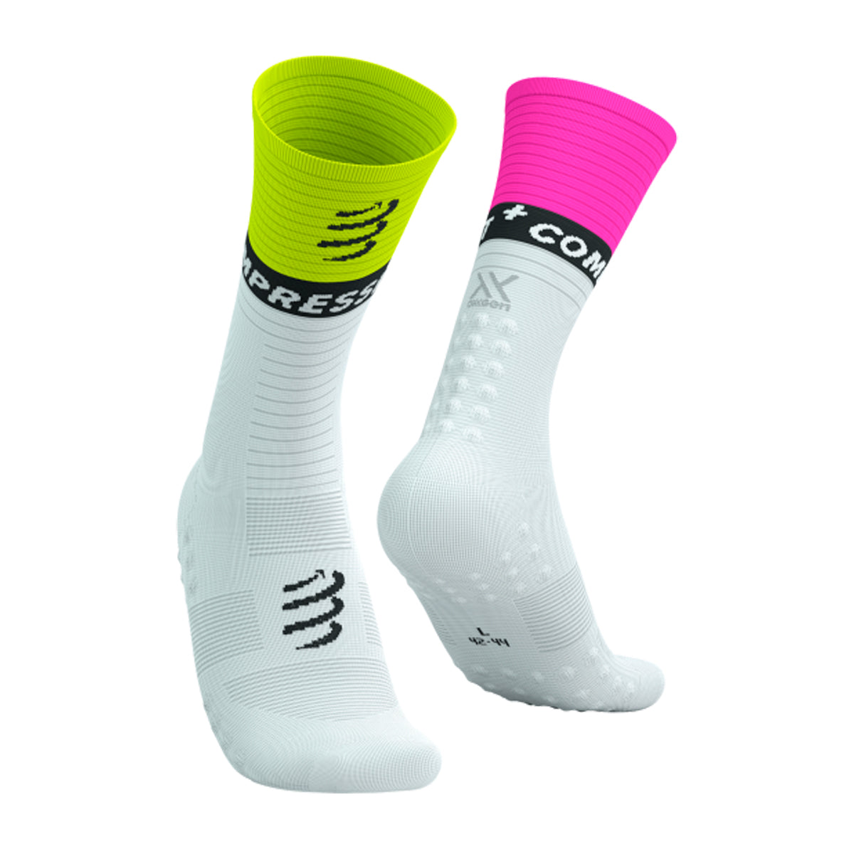 Compressport - Calcetín Mid Compression V2.0 Blanco