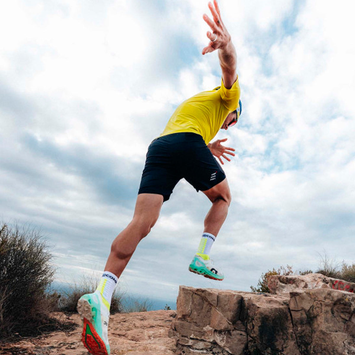 Compressport - Calcetín Ultra Trail V2.0 Blanco