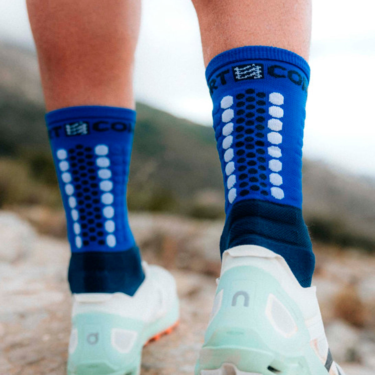 Compresport - Calcetín Ultra Trail V2.0 Dazzling Blue