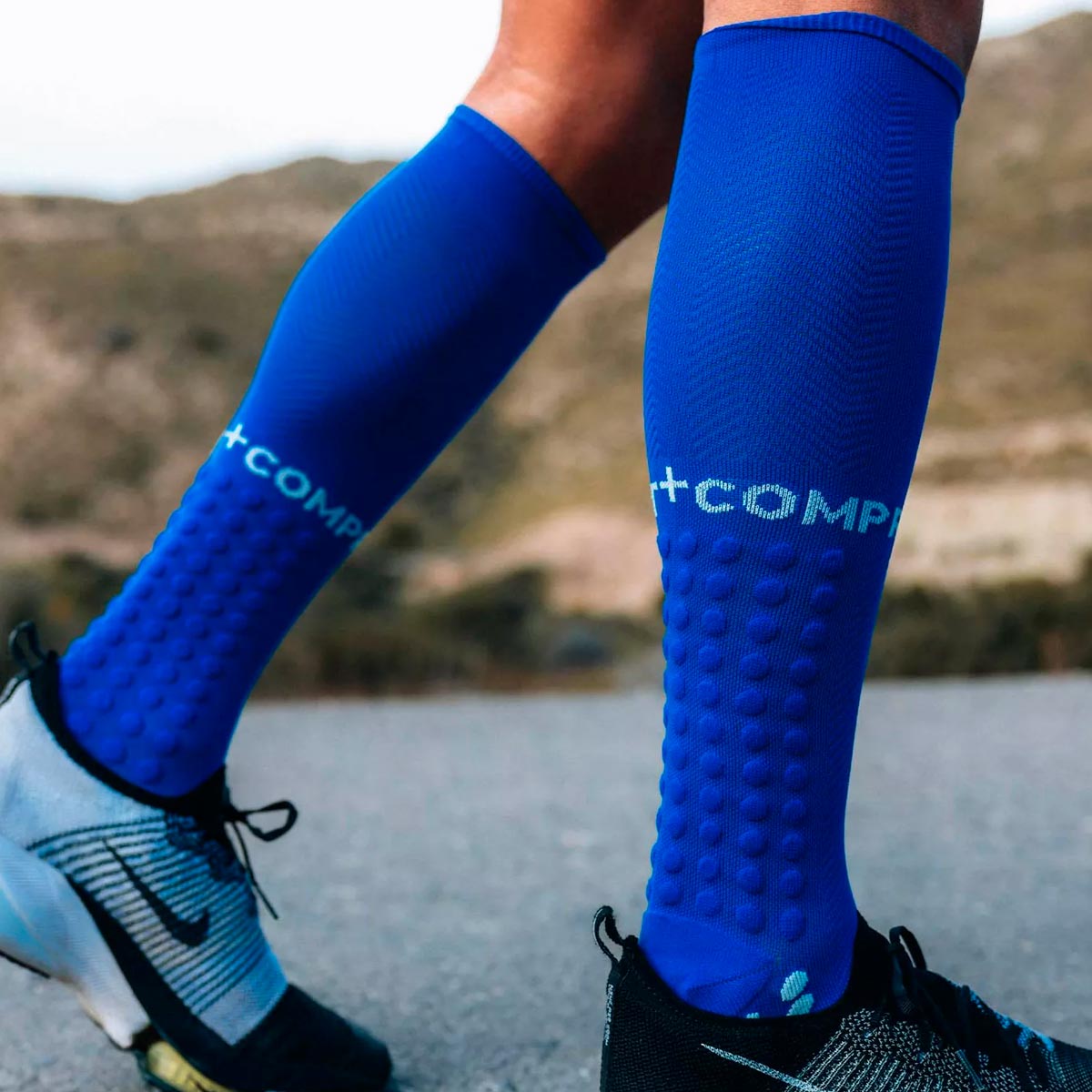 Compressport - Calcetín Full Socks Run Azul