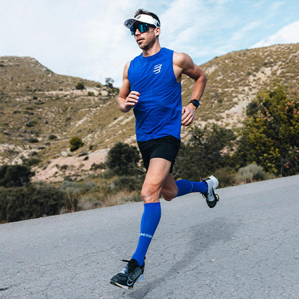 Compressport - Calcetín Full Socks Run Azul